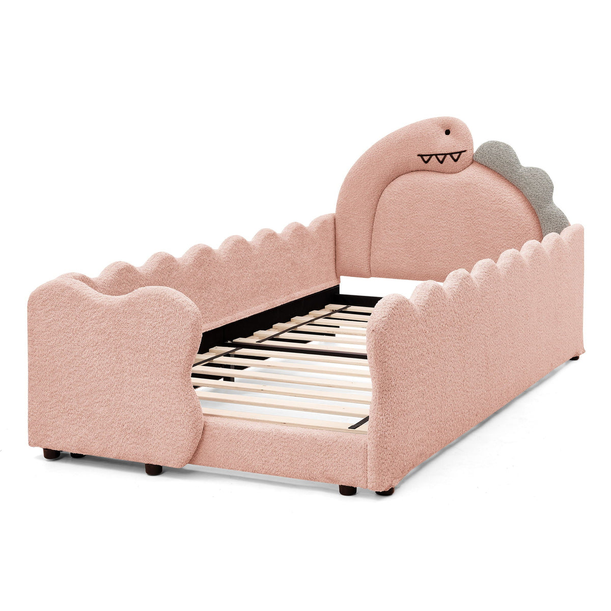 Toddler Dinosaur Bed and Safety Guardrail