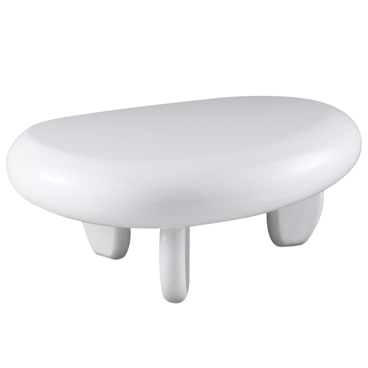 High Gloss End Table white durable synthetic wood by HouseOfZazla on Tampa Home & Garden Store