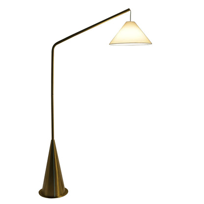 Lisbon floor lamp with coned base and white shade, on/off switch by Unique Piece Furniture on Tampa Home & Garden Store