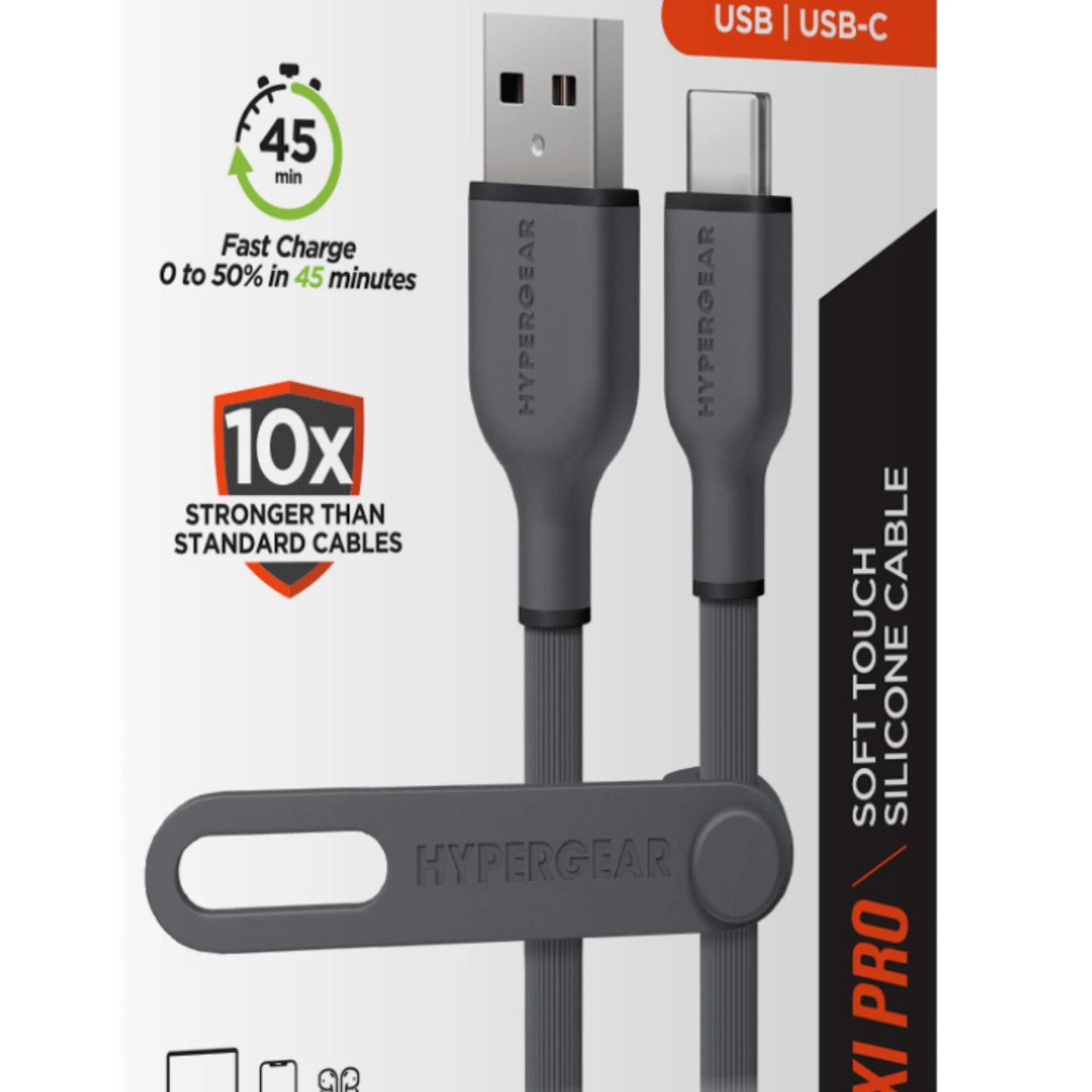 HyperGear Flexi PRO USB to USB-C Cable – 4ft