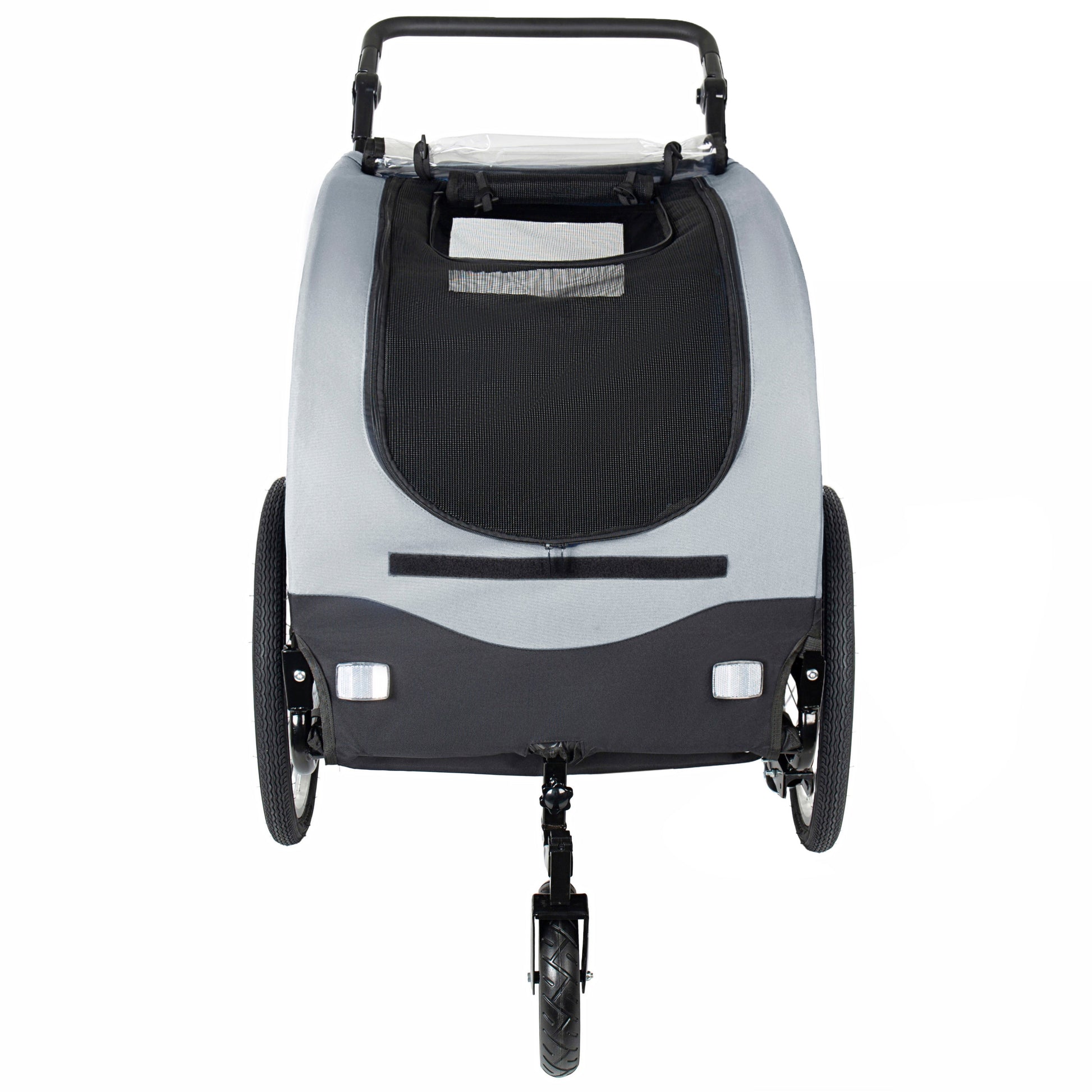 2-in-1 Bike Trailer & Pet Stroller HouseOfZazla gray/black for dogs up to 110lbs on Tampa Home & Garden Store