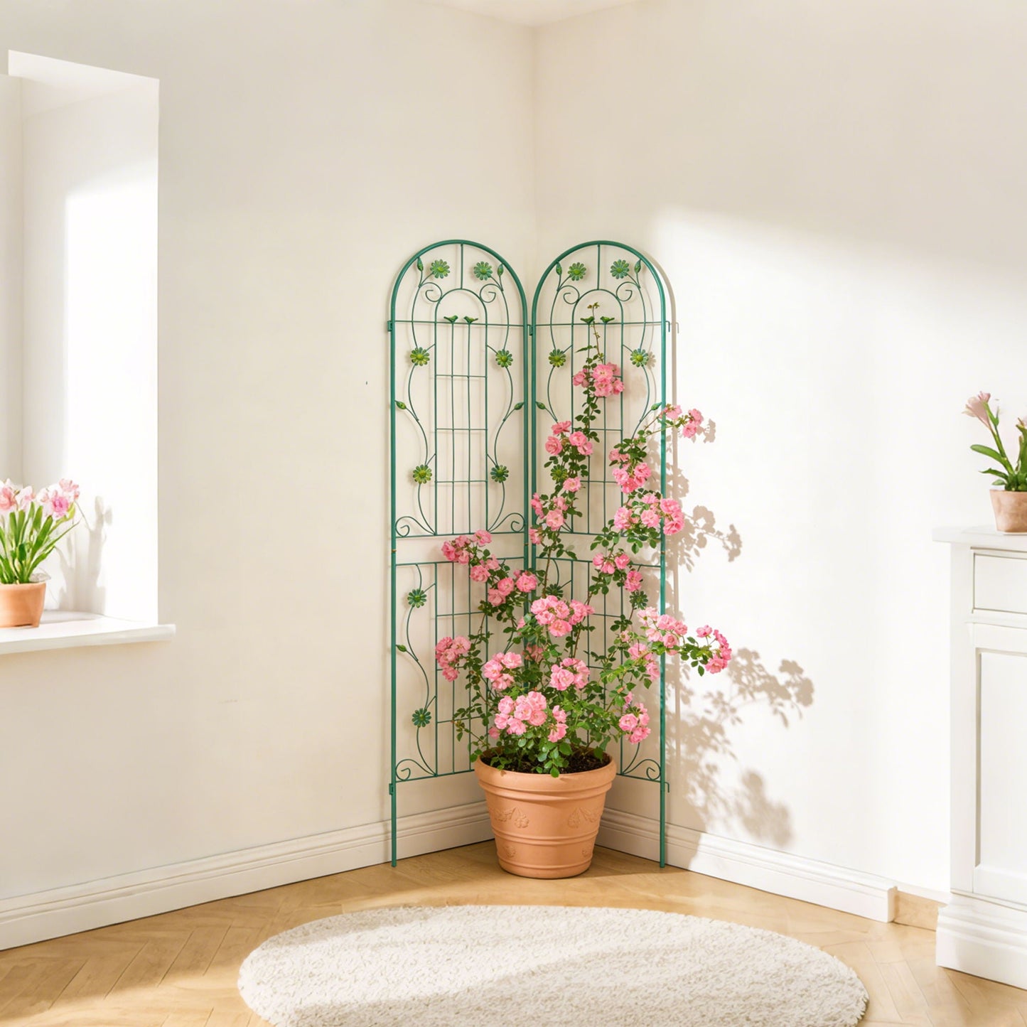 Metal Garden Trellis for Climbing Plants Outdoor