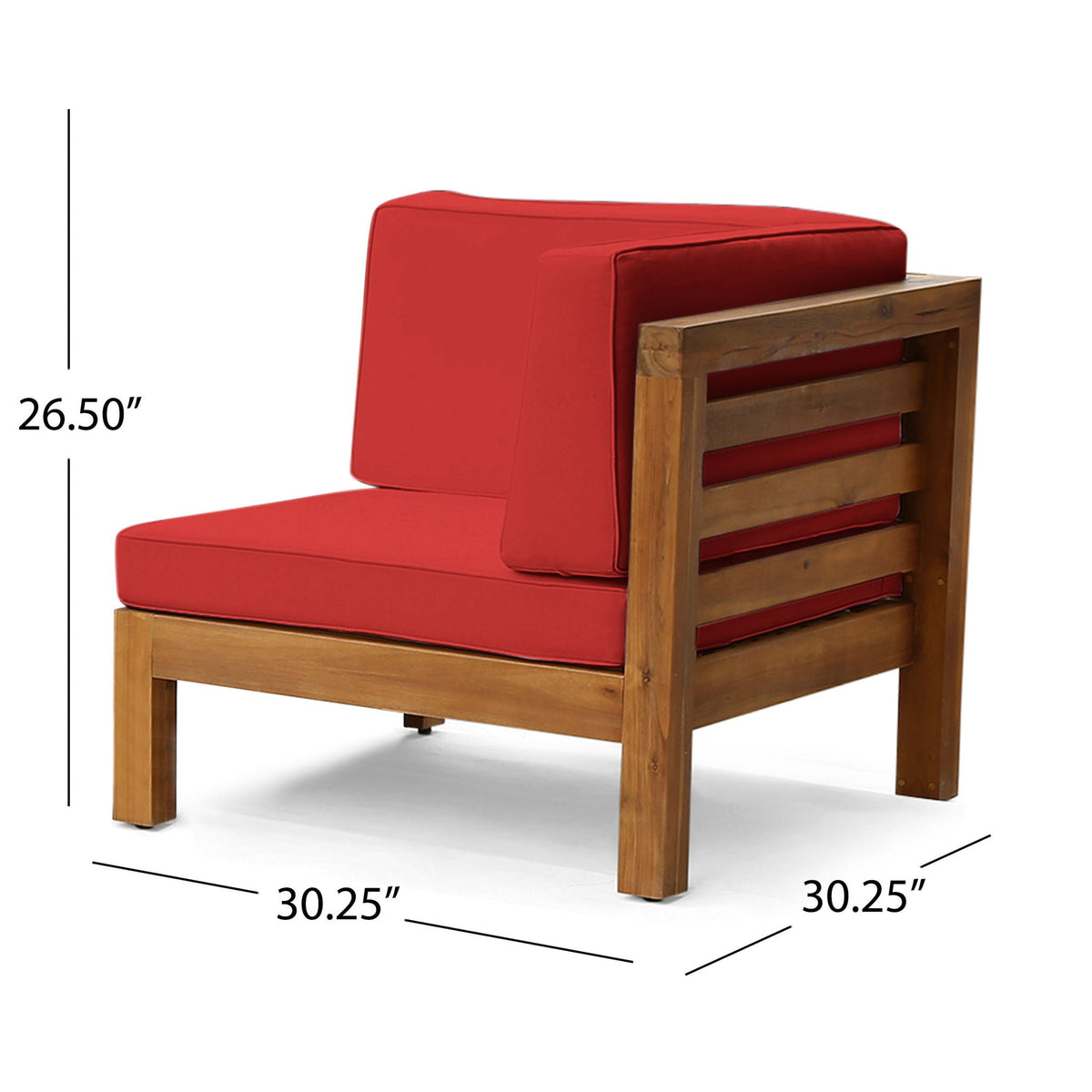 Oana 2-piece red loveseat set with water-resistant cushions and frame by HouseOfZazla on Tampa Home & Garden Store