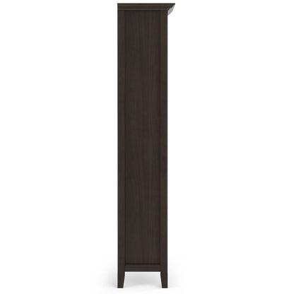 Amherst wooden bookcase with adjustable shelves in dark espresso finish, HouseOfZazla on Tampa Home & Garden Store