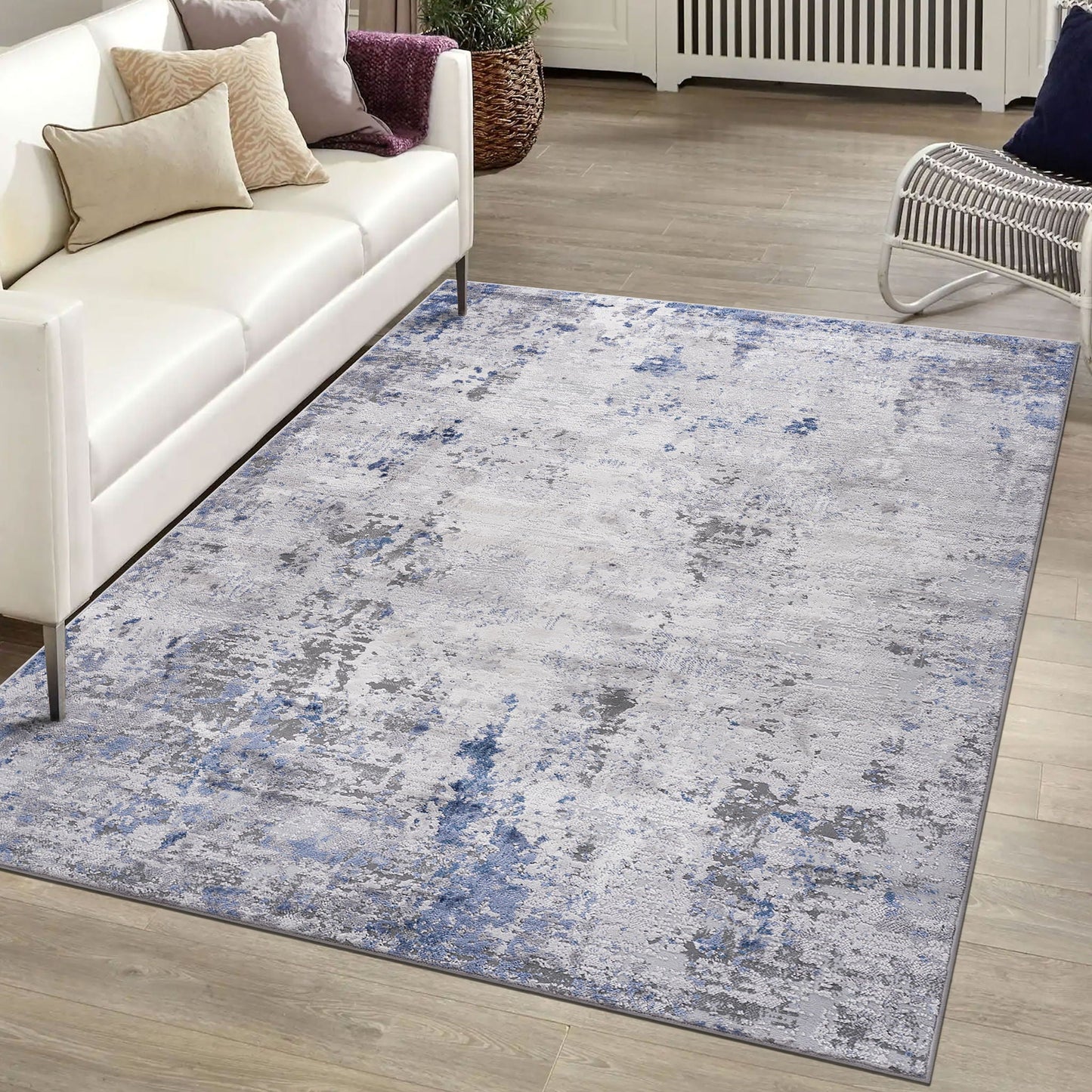 Marfi Abstract Area Rug in Neutral Tones