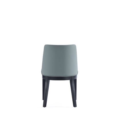 Upholstered dining chair, gray fabric with solid beech frame and dark legs, HouseOfZazla on Tampa Home & Garden Store