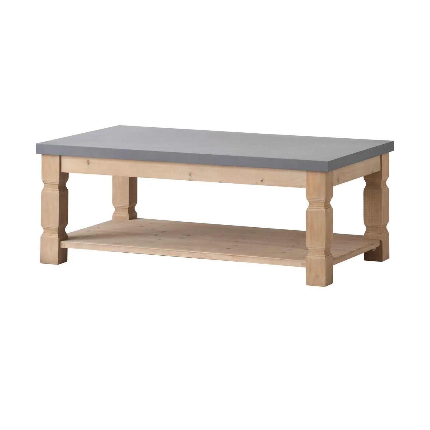 Rustic Modern Console Table With Concrete Top