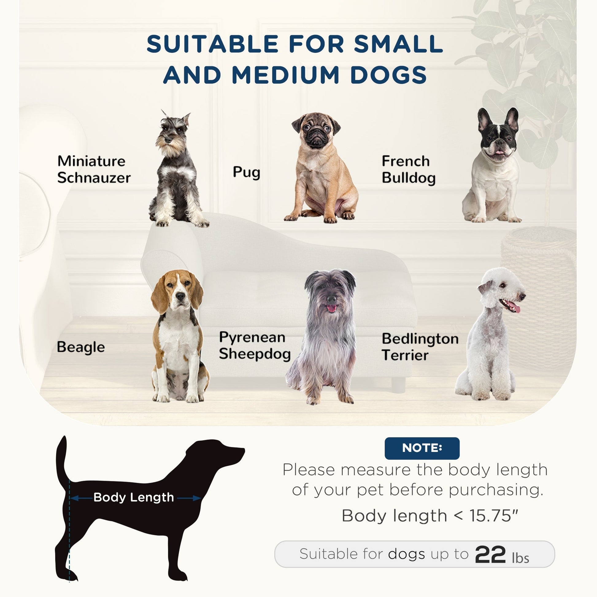 PawHut Pet Sofa Dog Couch Gray sofa-style pet bed for small to medium dogs on Tampa Home & Garden Store