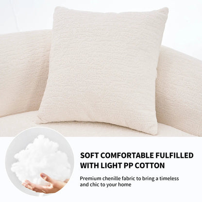 4 Seater Fabric Sofa With Sleeper For Living Room