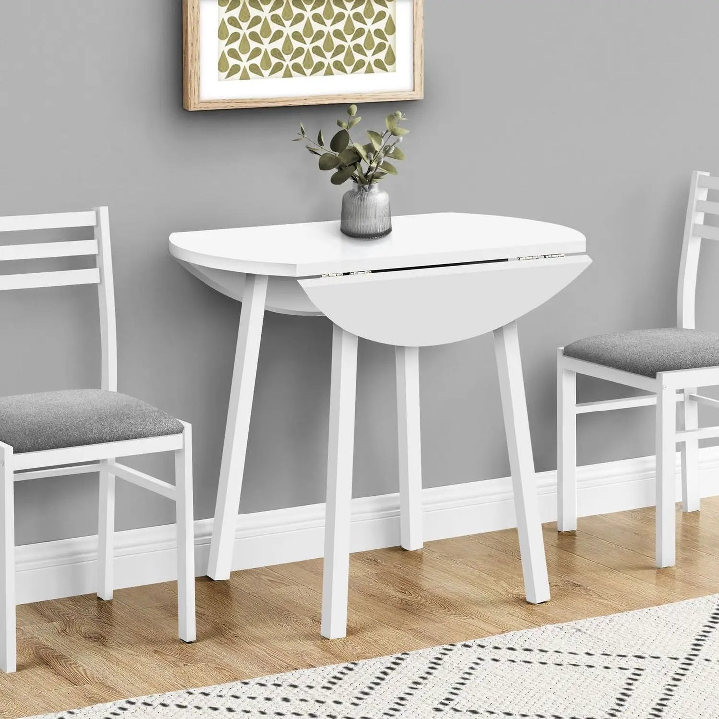 Small Drop Leaf Dining Table Set Contemporary