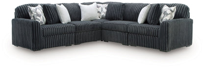 Midnight Madness Sectional and Jumbo Corduroy