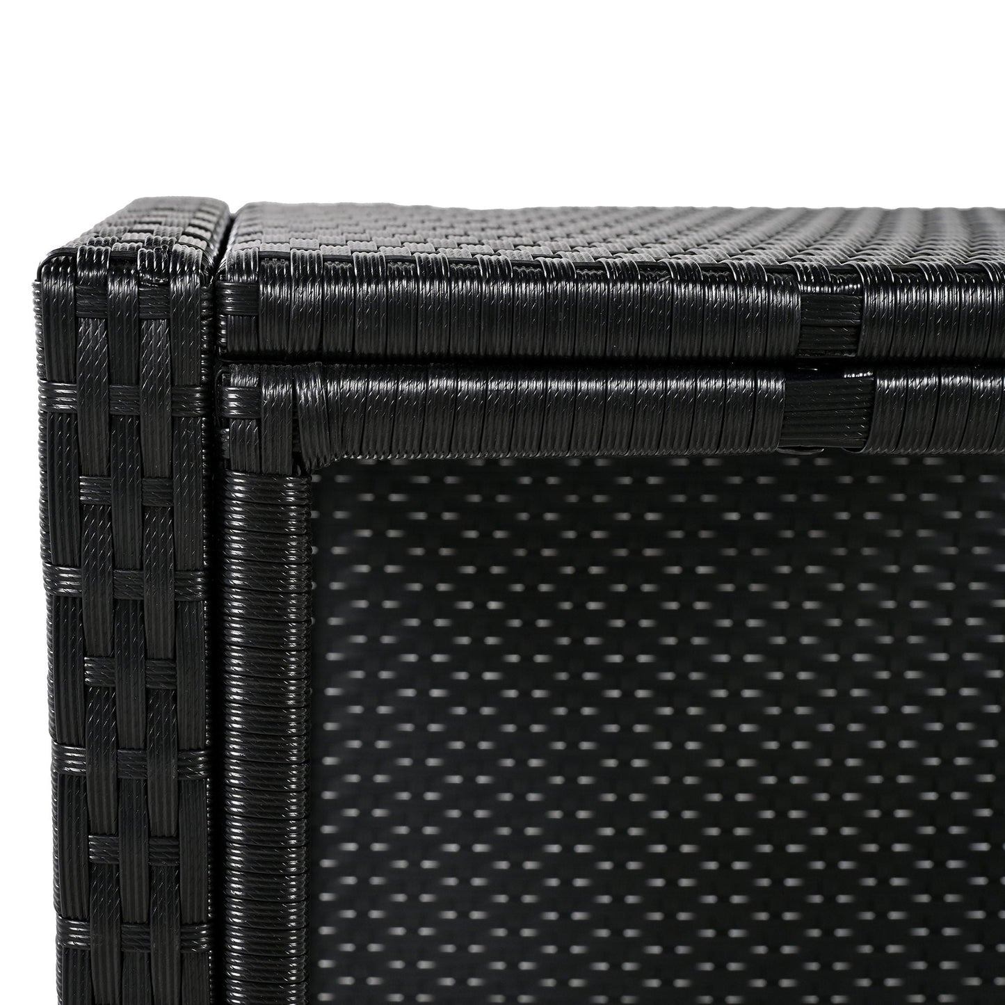 Outdoor Rattan Spa Frame and Modular Storage Seat