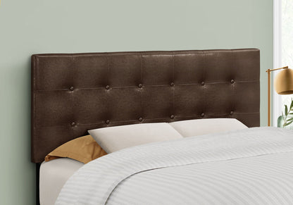 The Brown Faux Leather Upholstered Headboard