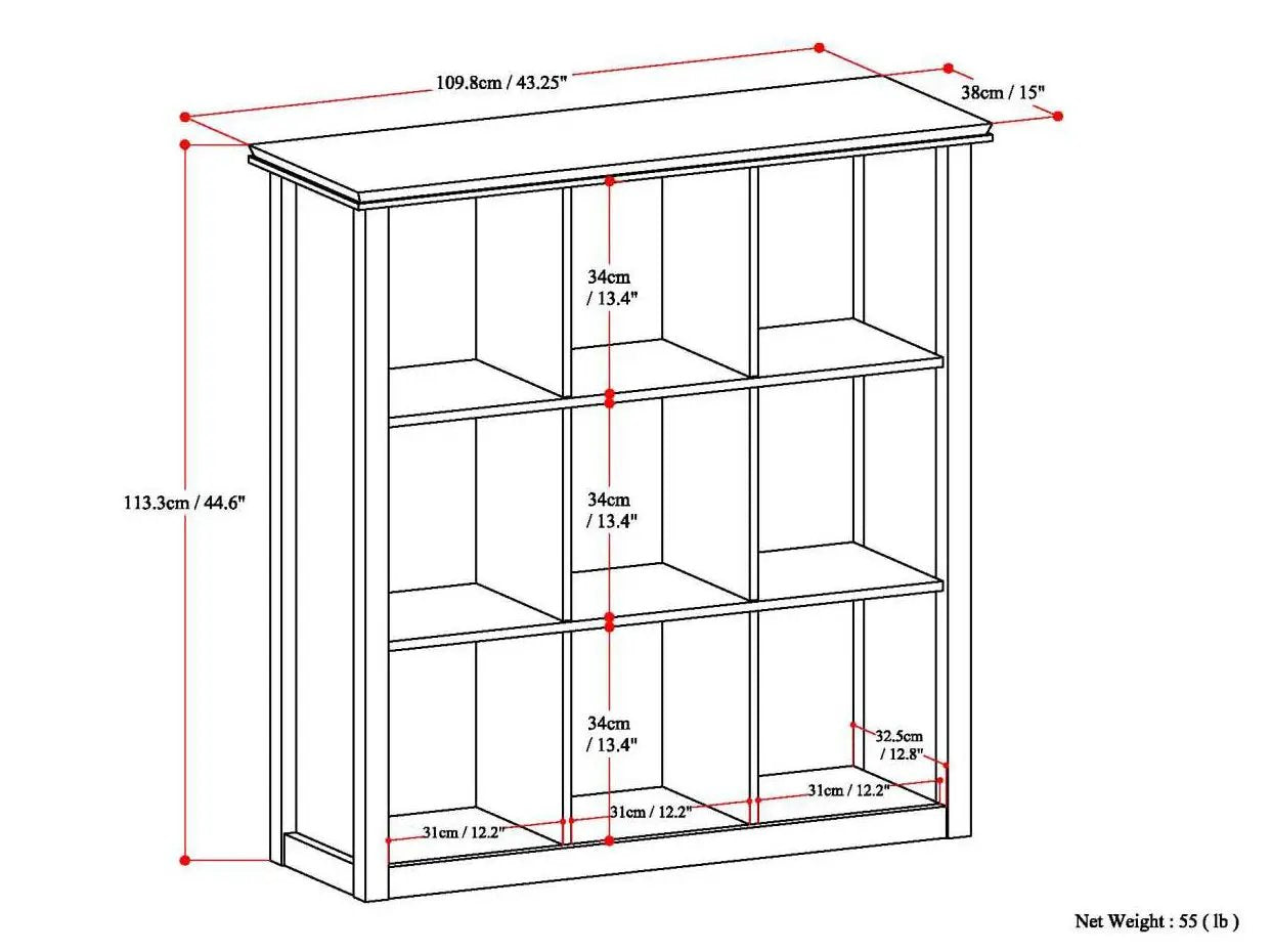 Artisan Cube Storage Cabinet Solid Wood Unit