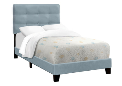 Transitional Upholstered Bed Frame and Headboard