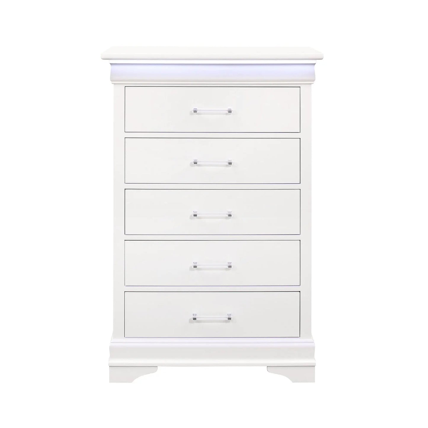 Charlston Chest With LED, white accent chest by Unique Piece Furniture on Tampa Home & Garden Store