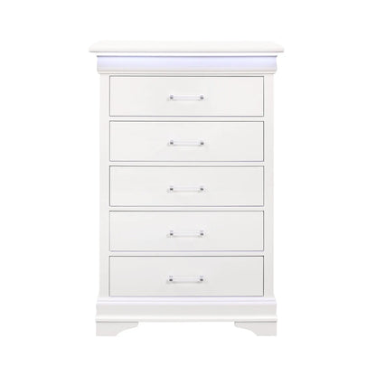 Charlston Chest With LED, white accent chest by Unique Piece Furniture on Tampa Home & Garden Store