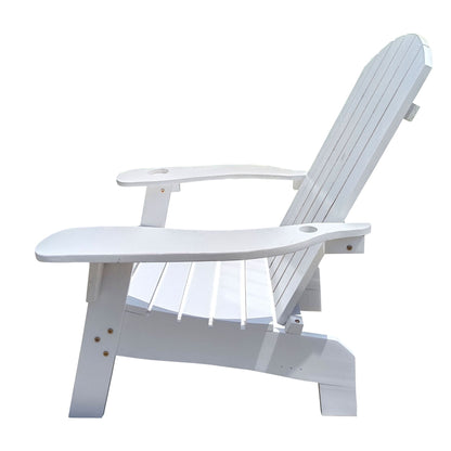 Outdoor Wood Adirondack Chair and Umbrella Hole