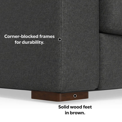 Charlie Upholstered Deep Seater Sectional Sofa