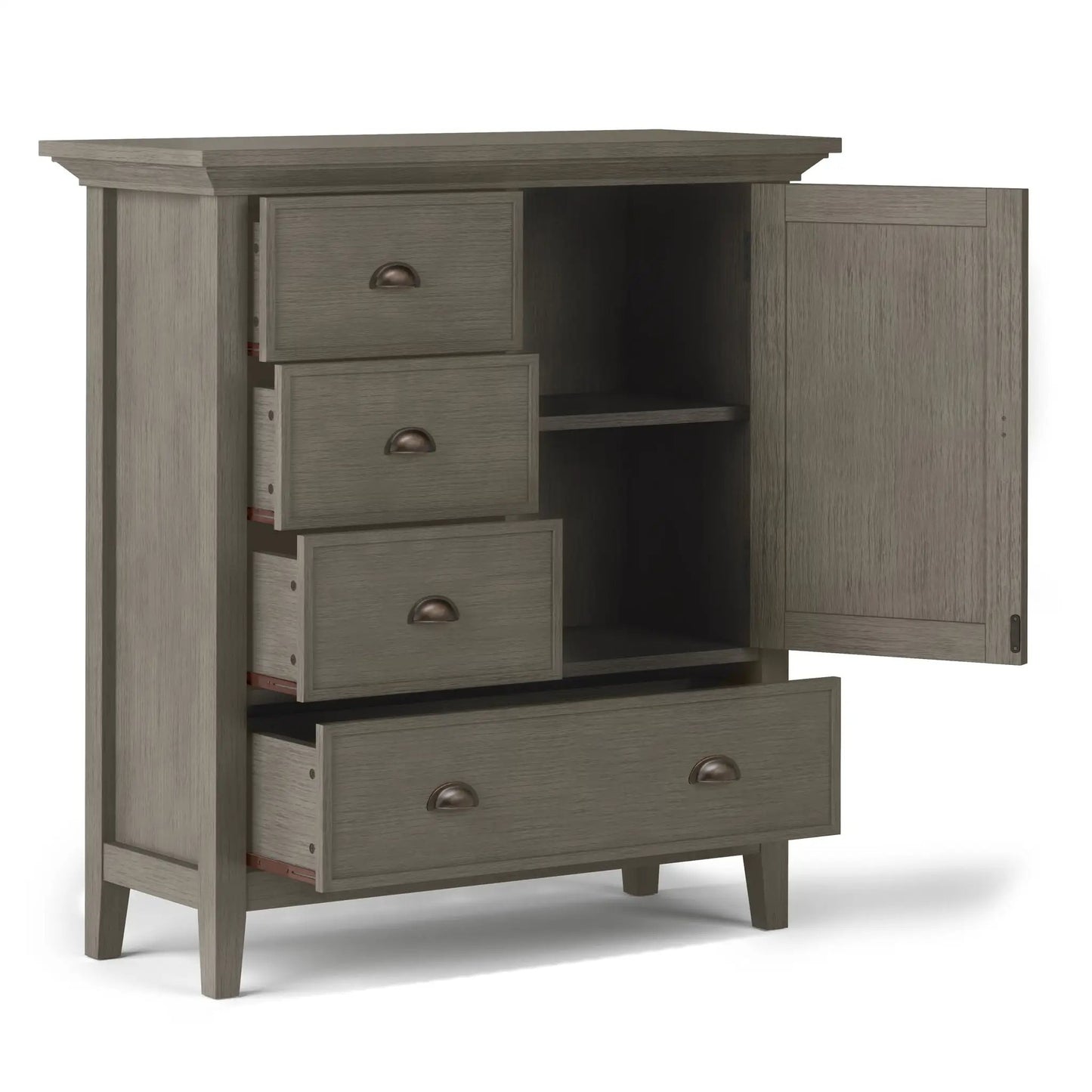 Redmond Handcrafted Solid Wood Storage Cabinet