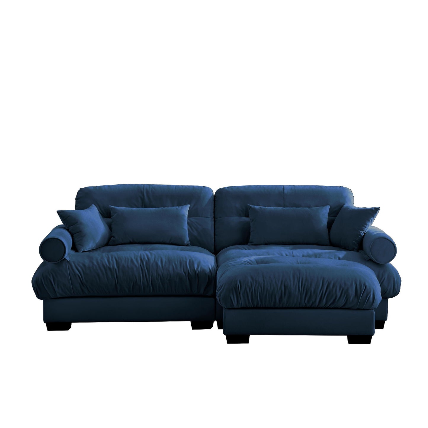 Oversized Modular Sofa with Movable Ottoman