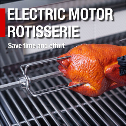 43-Inch Deluxe Stainless Steel Gas Outdoor Grill with rotisserie motor HouseOfZazla on Tampa Home & Garden Store