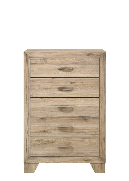 Miquell Elegant Design Chest, oak accent chest with brushed handles and multiple drawers on Tampa Home & Garden Store