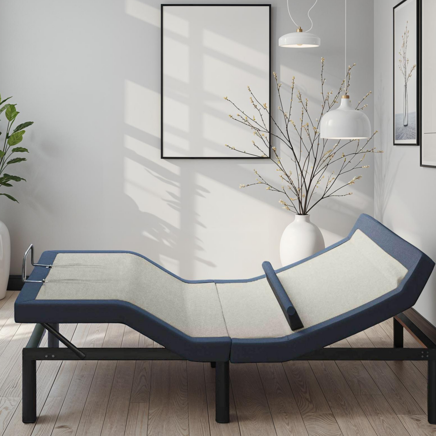 Twin XL adjustable bed base with head and foot tilt and lumbar adjustment by HouseOfZazla on Tampa Home & Garden Store