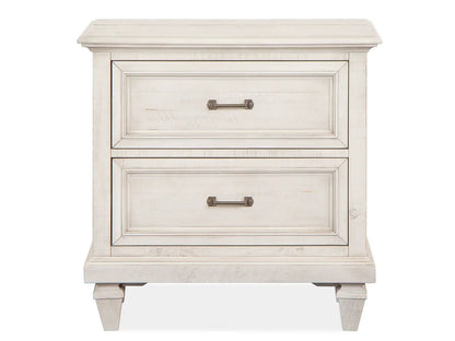 Newport Drawer Nightstand alabaster with 2 drawers, distressed finish by Unique Piece Furniture on Tampa Home & Garden Store