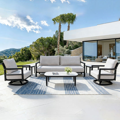 Outdoor Conversation Set with Sunbrella Cushions