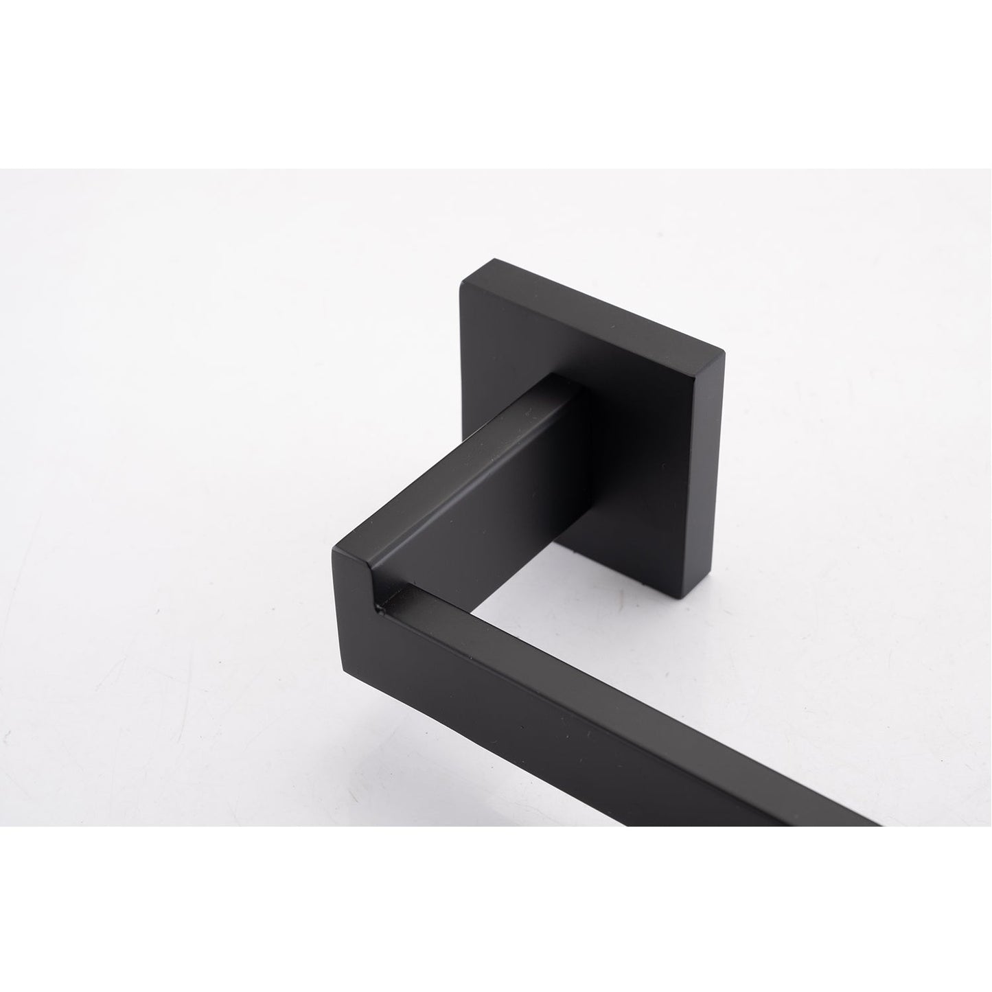 9-Piece Bathroom Hardware Set black matte square metal accessories HouseOfZazla on Tampa Home & Garden Store