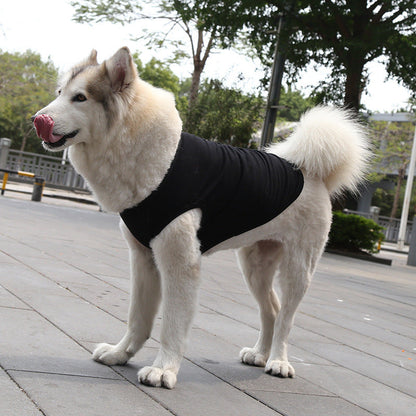 Dog vest black summer shirt by Pet Zen for small to XL dogs on Tampa Home & Garden Store