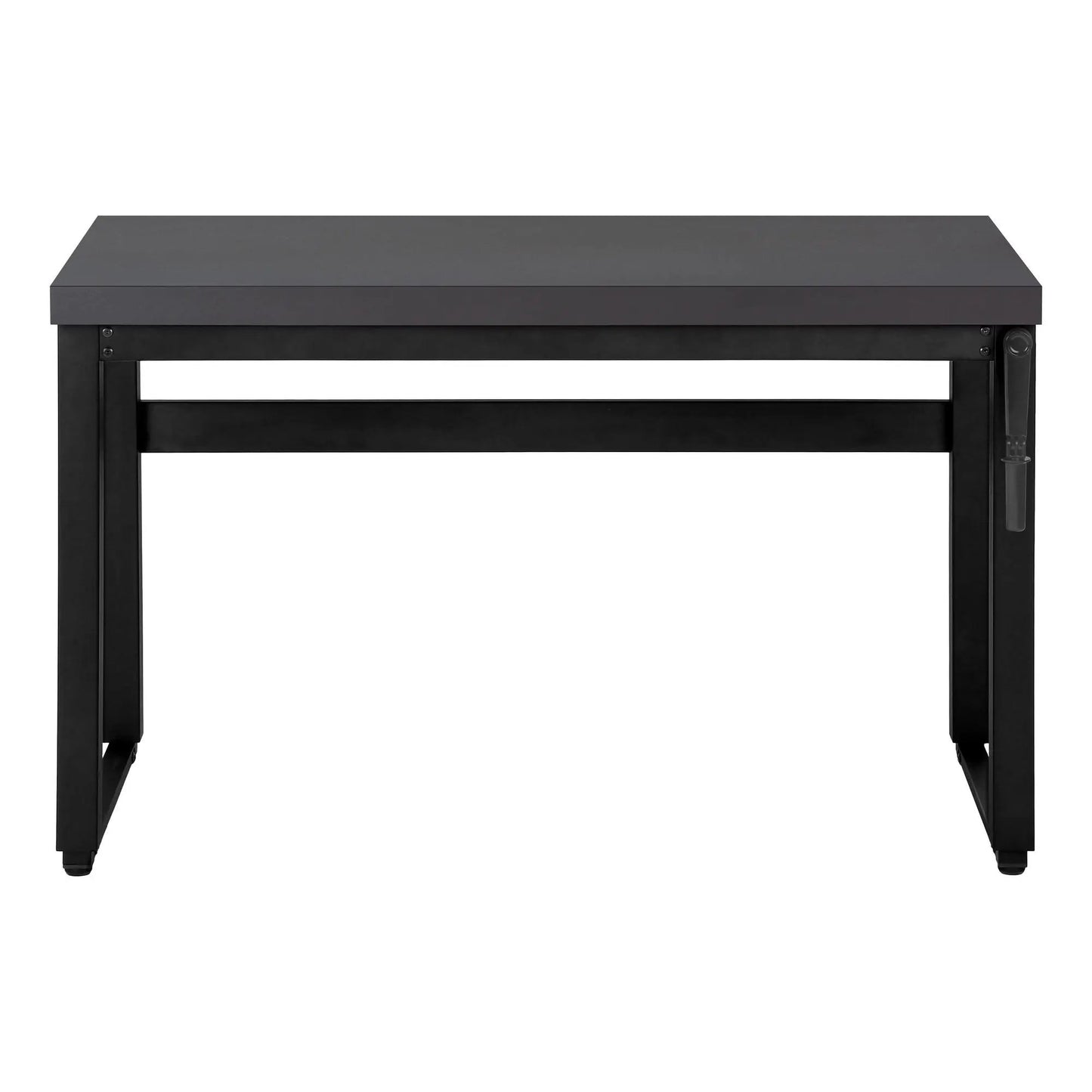 Computer Desk standing adjustable dark gray top with black metal frame Unique Piece Furniture on Tampa Home & Garden Store