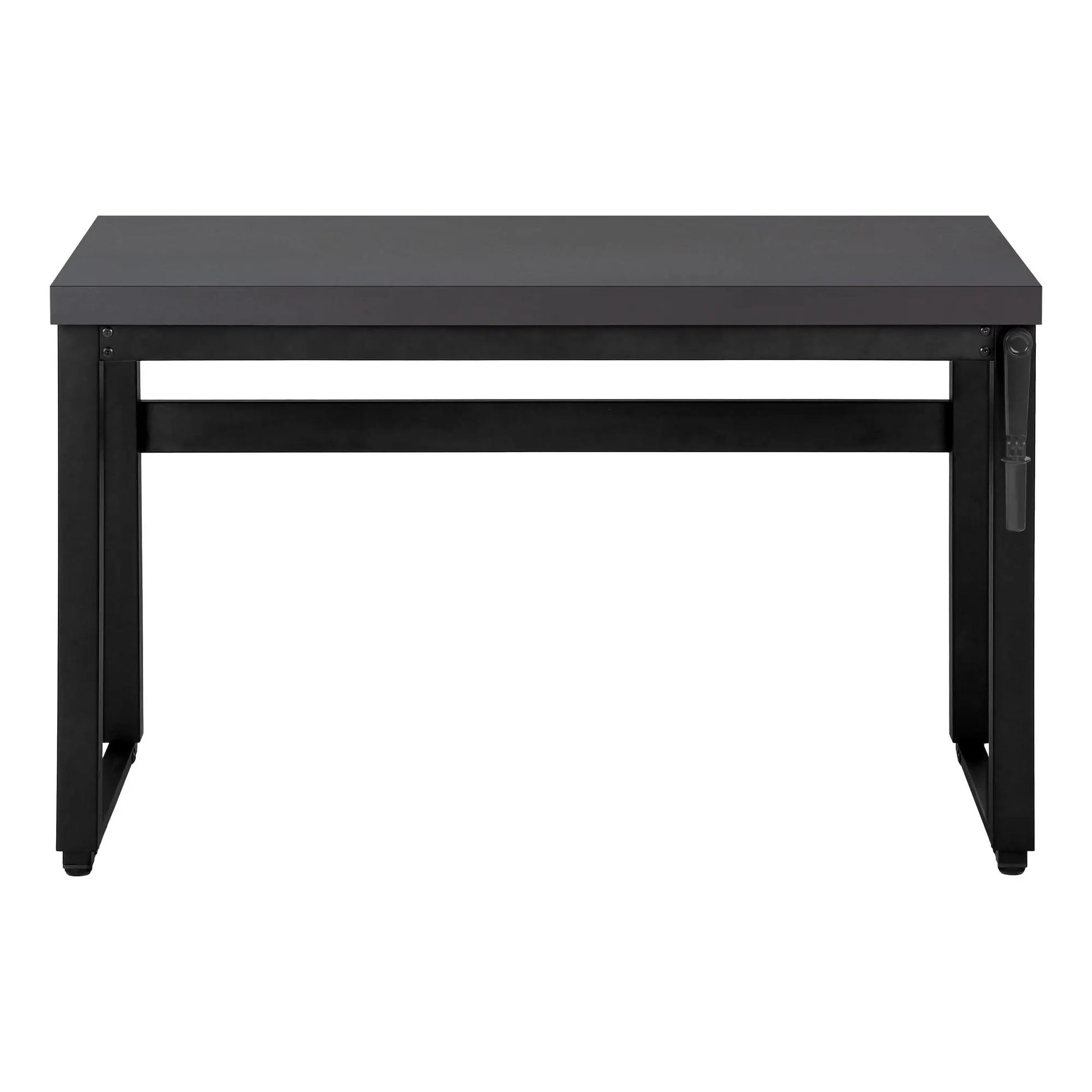 Computer Desk standing adjustable dark gray top with black metal frame Unique Piece Furniture on Tampa Home & Garden Store
