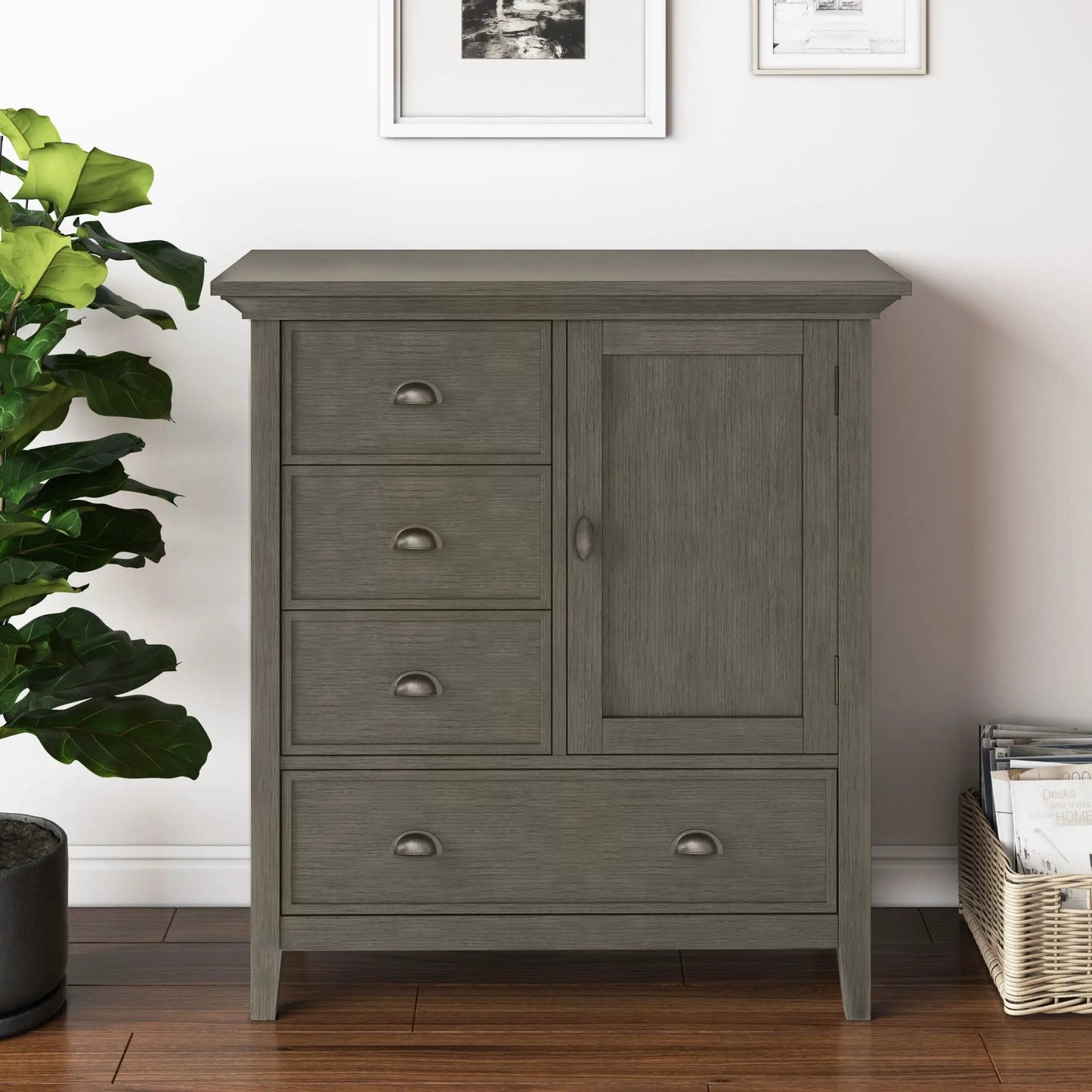 Redmond Handcrafted Solid Wood Storage Cabinet