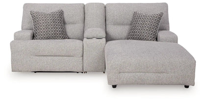 Acklen Place Power Reclining Sectional Pewter