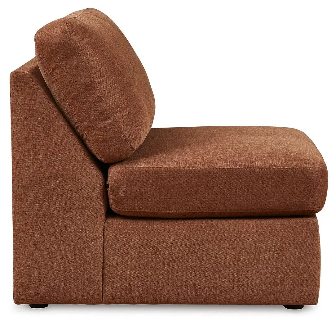 Modmax Sectional Spice brown fabric stationary sectional by Unique Piece Furniture on Tampa Home & Garden Store