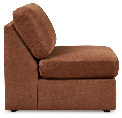 Modmax Sectional Spice brown fabric stationary sectional by Unique Piece Furniture on Tampa Home & Garden Store