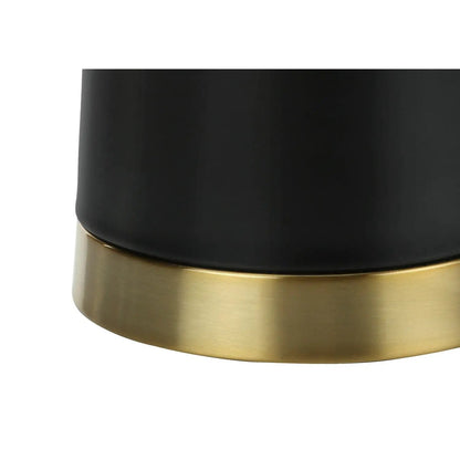 Table lamp black resin with brass base, contemporary style on Tampa Home & Garden Store