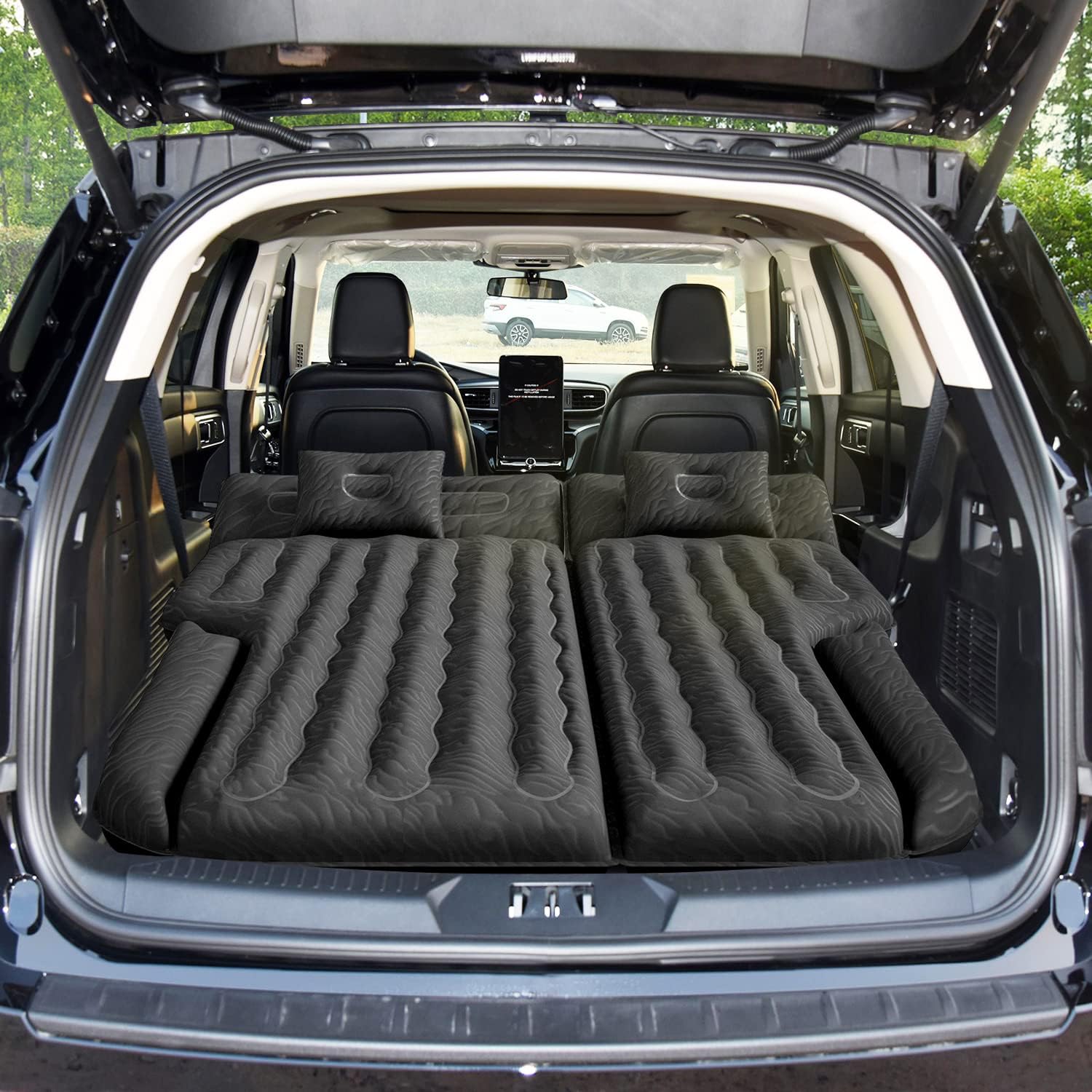 Dikasun SUV Air Mattress with black flocked surface and thick Oxford fabric on Tampa Home & Garden Store