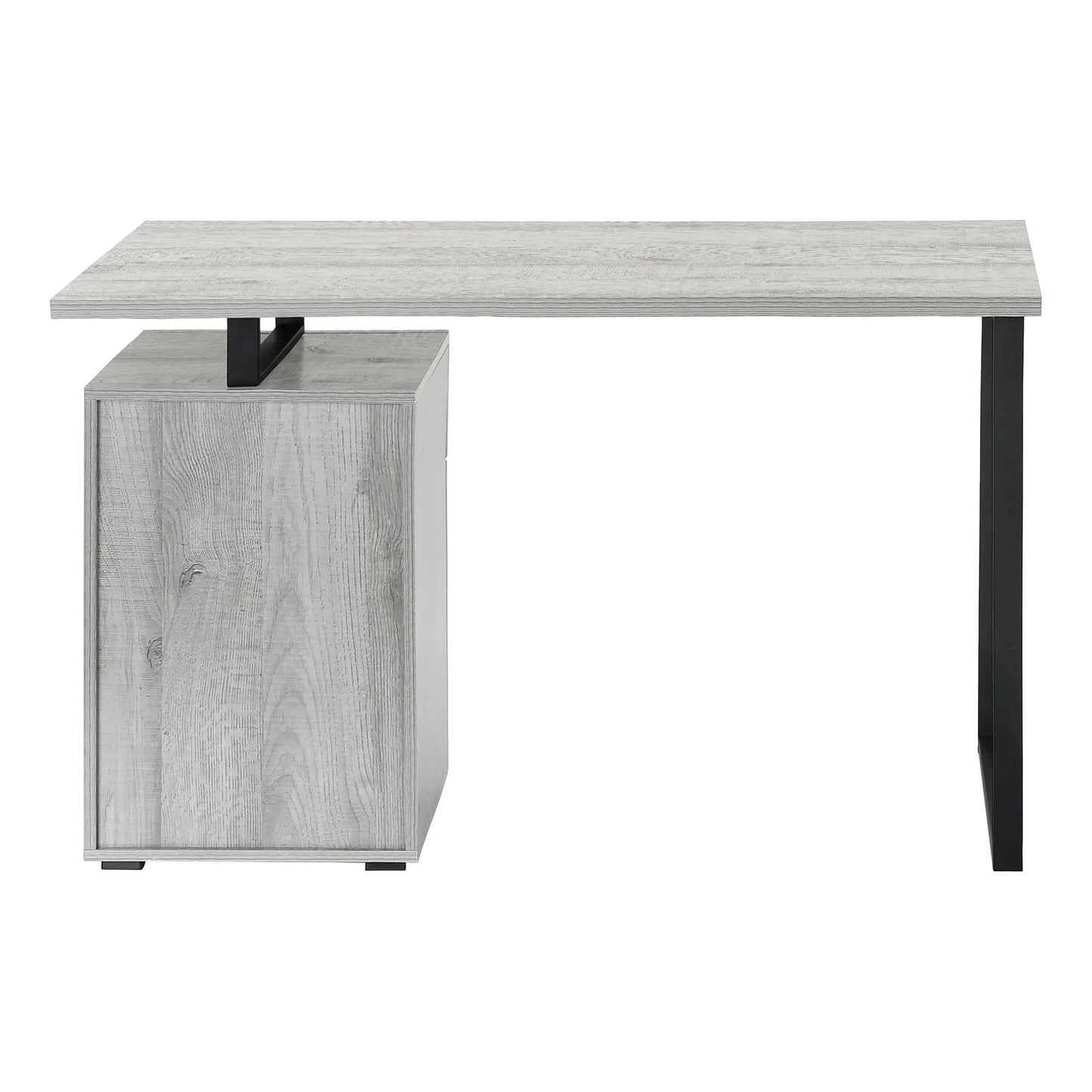 Computer Desk With Left and Right Setup Storage