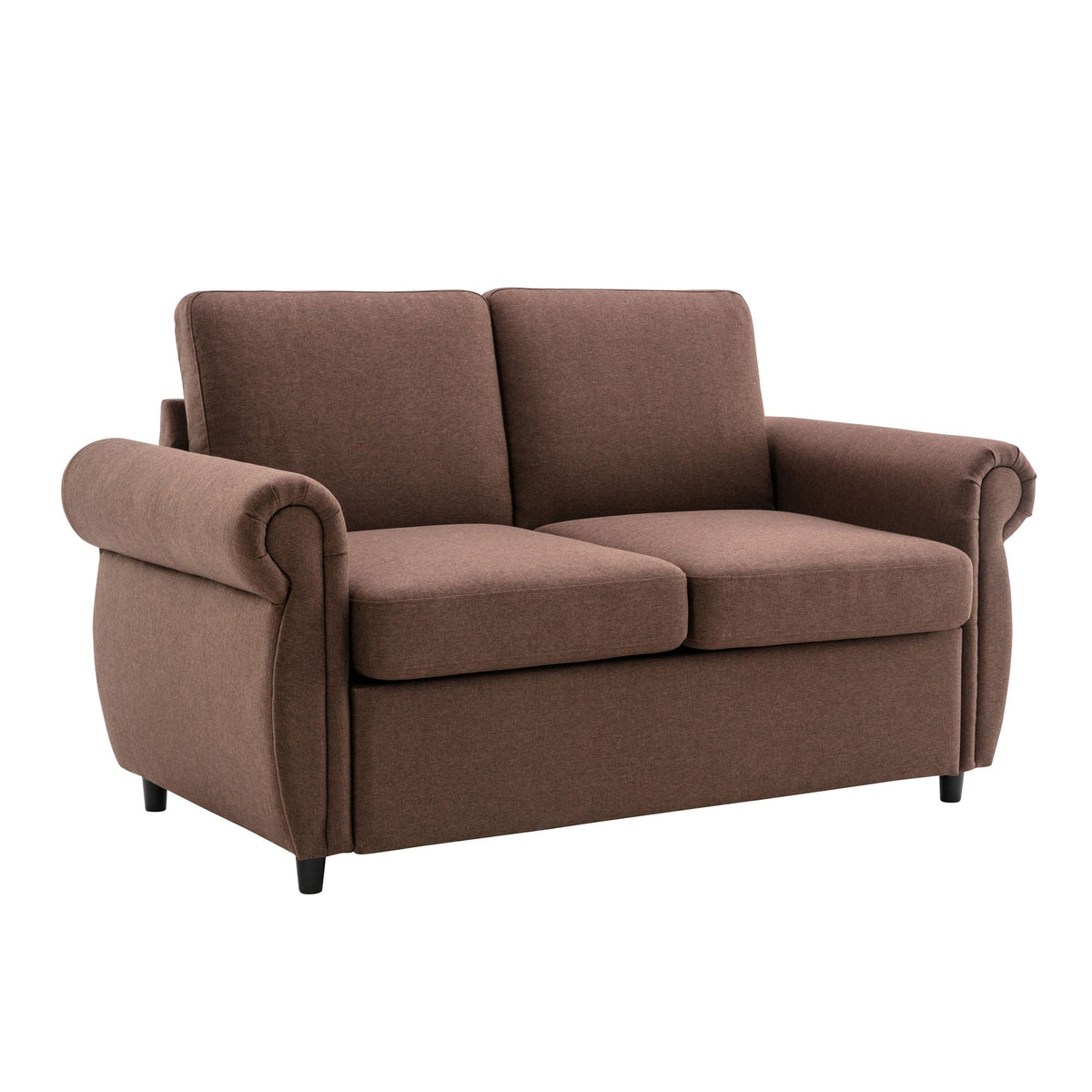Pull Out Sofa Bed With Twin Memory Foam Mattress