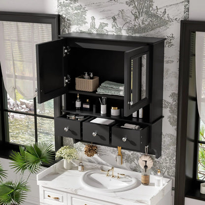 Modern Bathroom Mirror Cabinet With Drawers