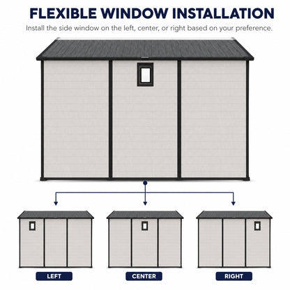 Sturdy 8x10 Ft Plastic Shed for Home and Garden