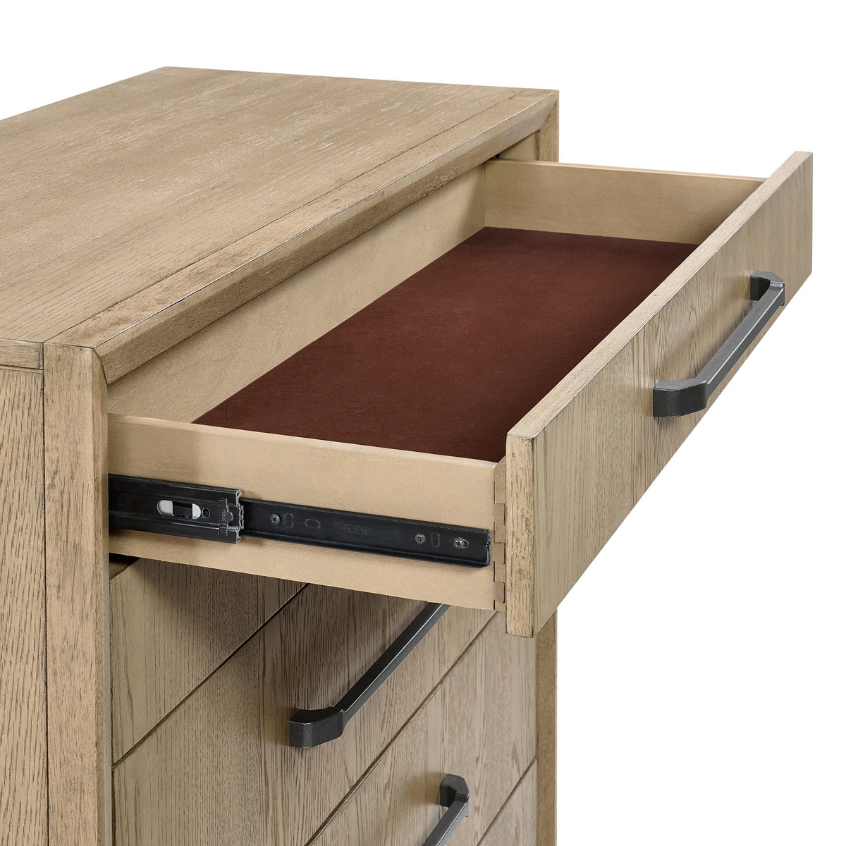 6 Drawer Chest with Smooth Glides brown wood finish HouseOfZazla on Tampa Home & Garden Store