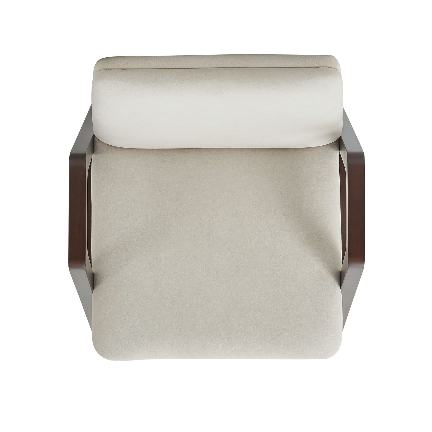 Stella Cream Armchair with Beech Wood and Cushion