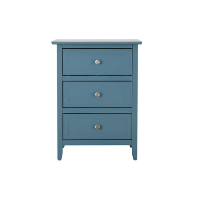 Daniel Nightstand With 3 Drawers In Wood Veneer