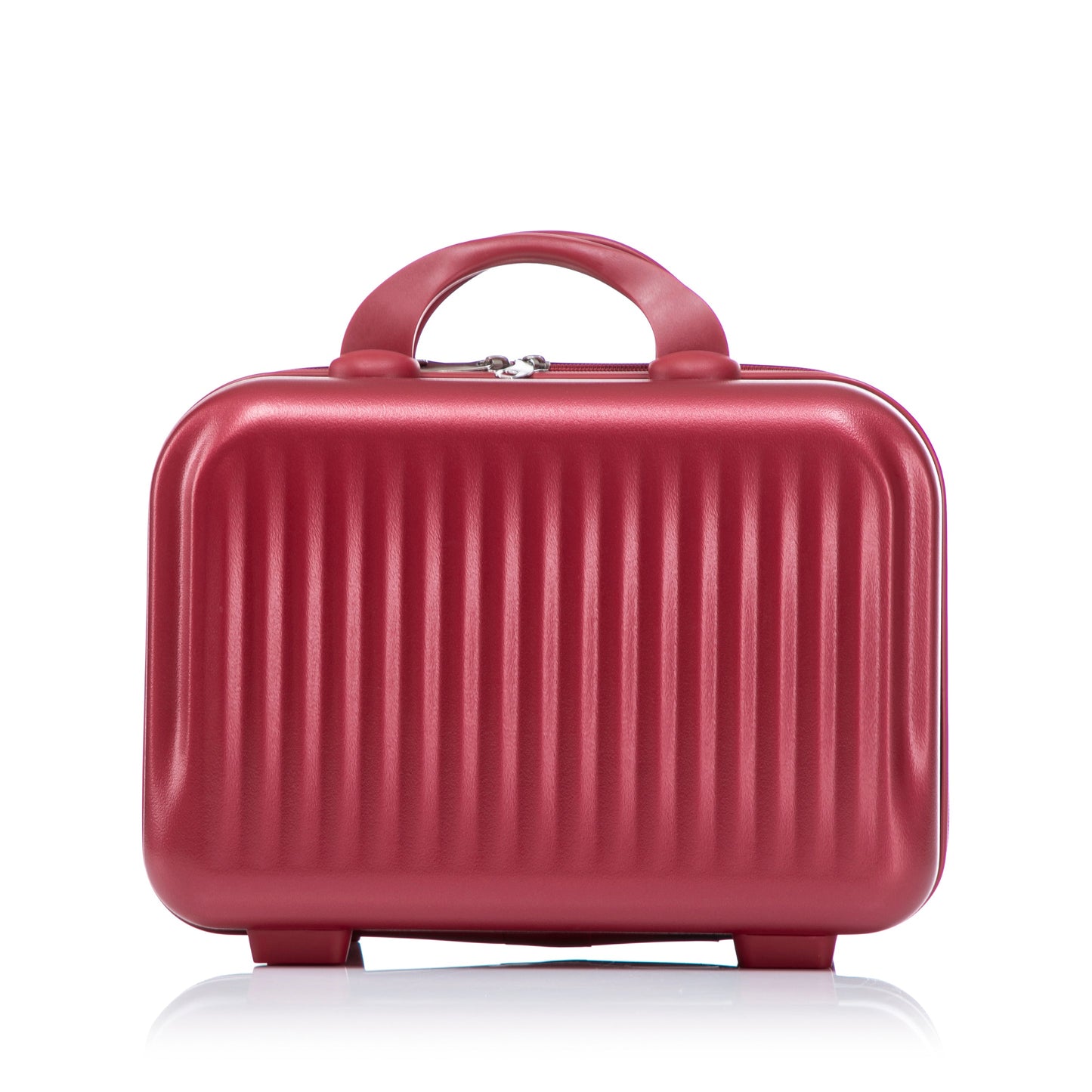 ABS spinner luggage case red with ridged shell and top handle on Tampa Home & Garden Store