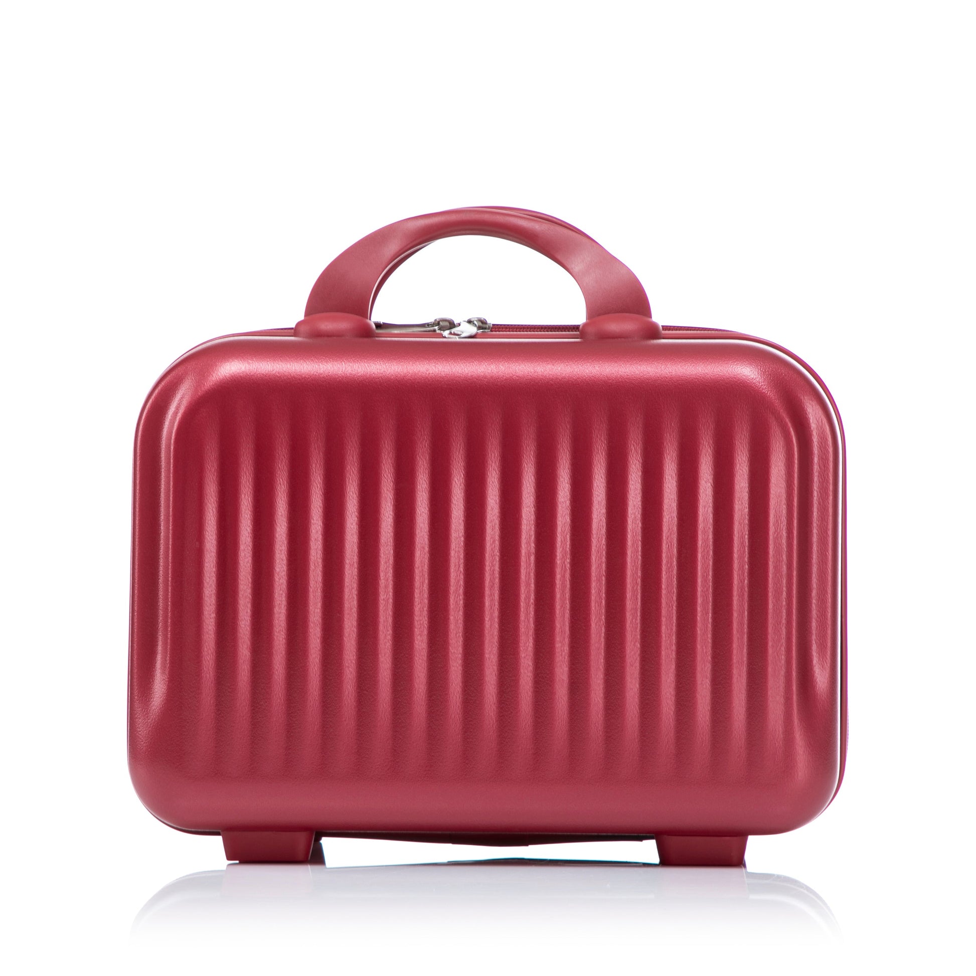 ABS spinner luggage case red with ridged shell and top handle on Tampa Home & Garden Store