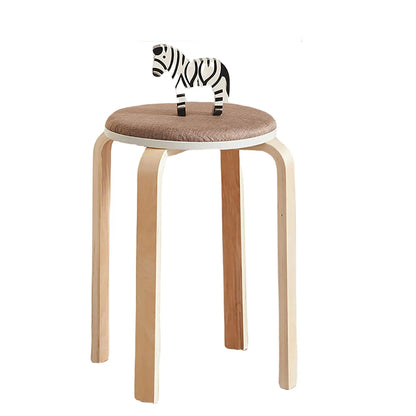 Stackable Round Backless Stools Set Of Four